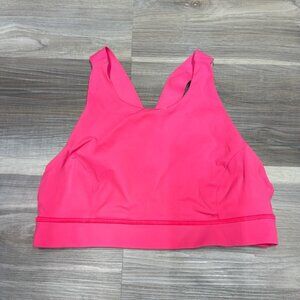 Lululemon pink razor back athletic bra size 10